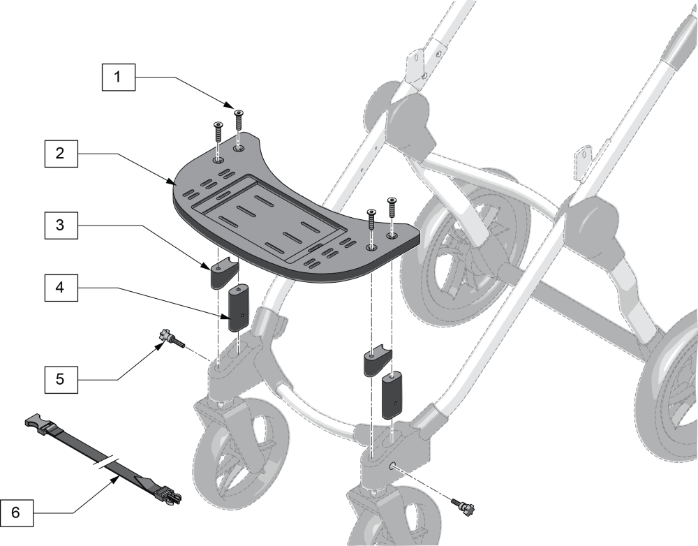 Front Mount Utility Platform parts diagram