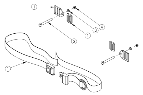 Catalyst E Pelvic Positioning Belts - 1.5