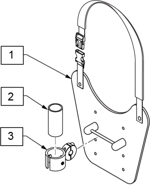 Microseries Joysticks Chin Control Bib parts diagram