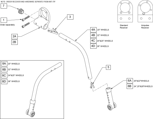 5r Anti-tip parts diagram