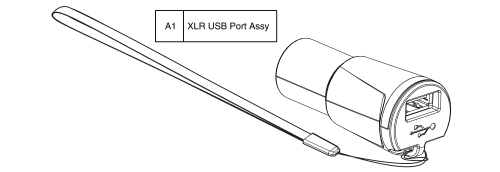 Xlr Usb Port Assy, Quantum parts diagram