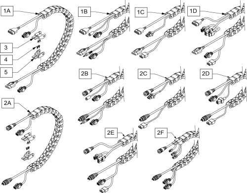 Lift Track Wiring S/n Prefix M710, M715 & M720 And S/n Prefix Pls6a-pls6c parts diagram