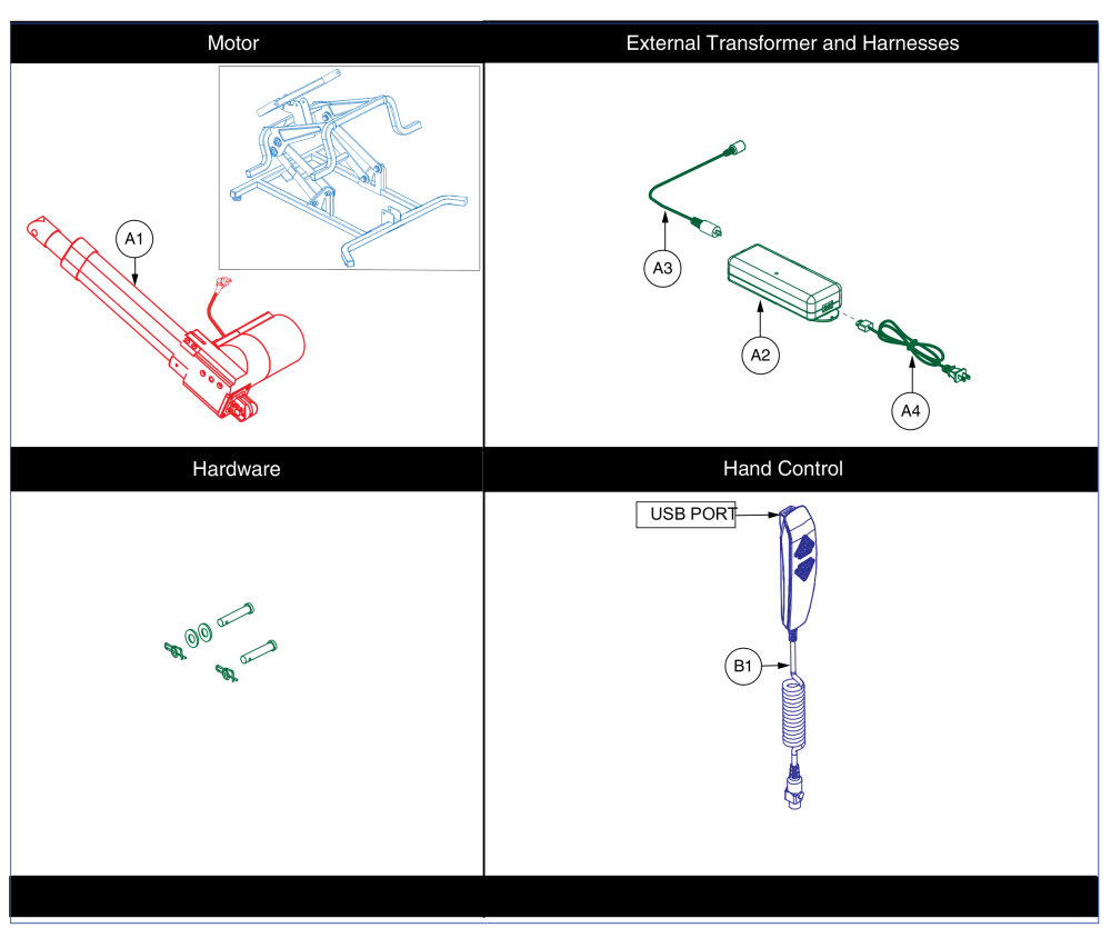 Mm200, Mm3602, Mm4001 Hhc Single Motor parts diagram