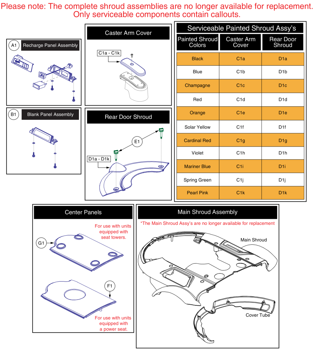 Shroud Assy's - Onboard Charger, Q610 parts diagram