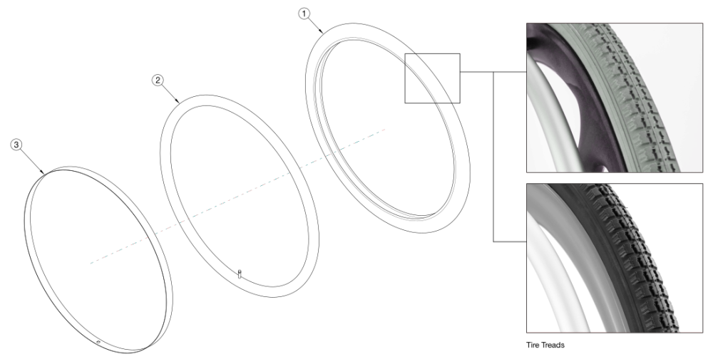 Catalyst E Tires - Pneumatic parts diagram