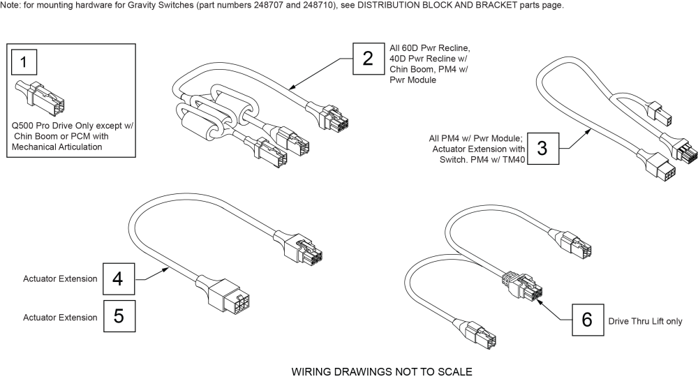 Zippie Q300m W/ Rnet Thru Drive (1 Actuator) parts diagram