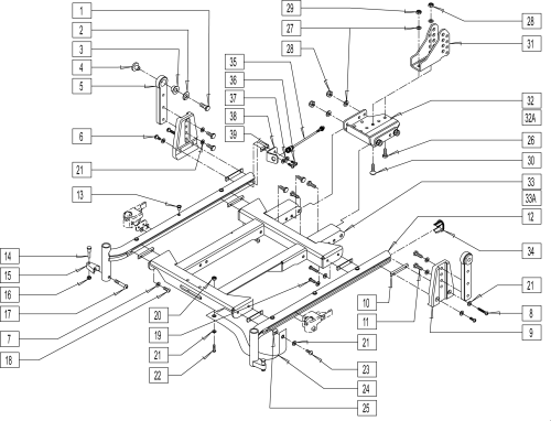 Seat Frame - Tilt & Recline Discontinued parts diagram