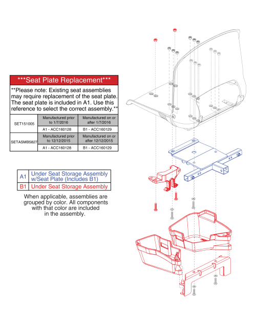 Underseat Storage Assy parts diagram