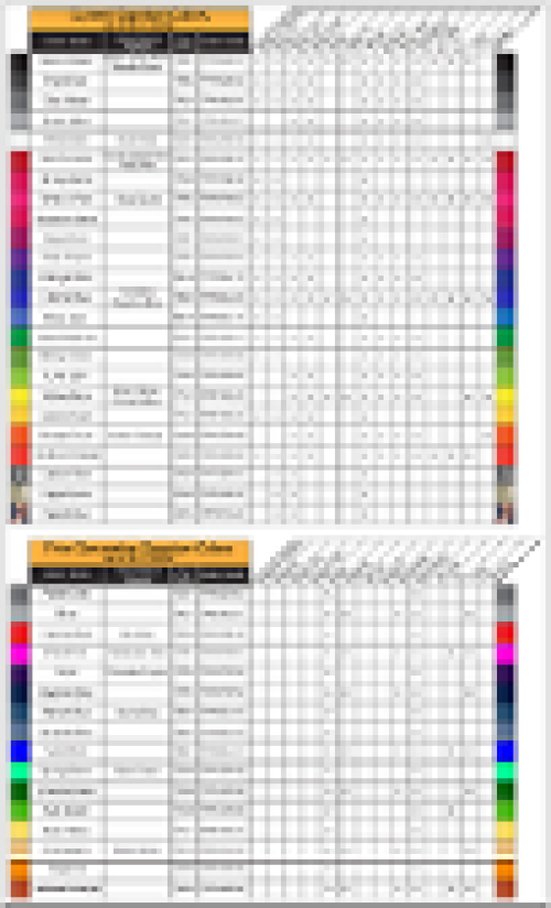Quantum Color Reference Chart parts diagram