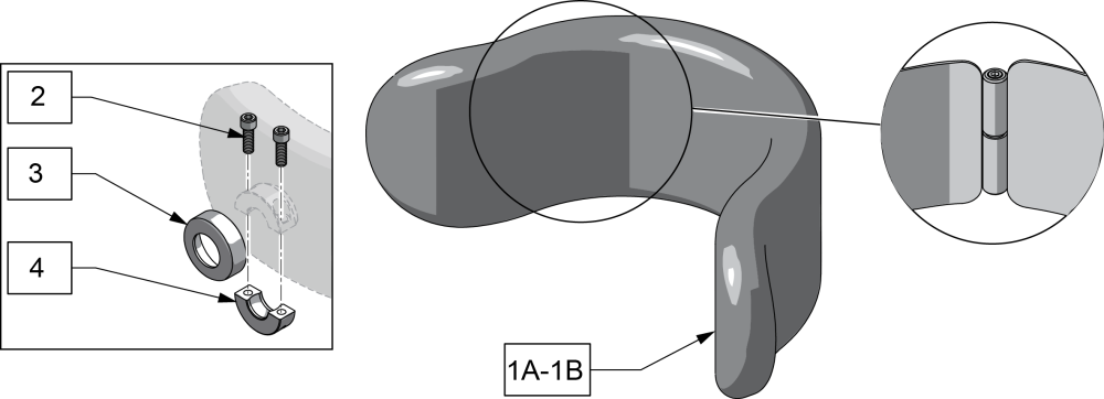 Adjust-a-plush Headrest Pad parts diagram