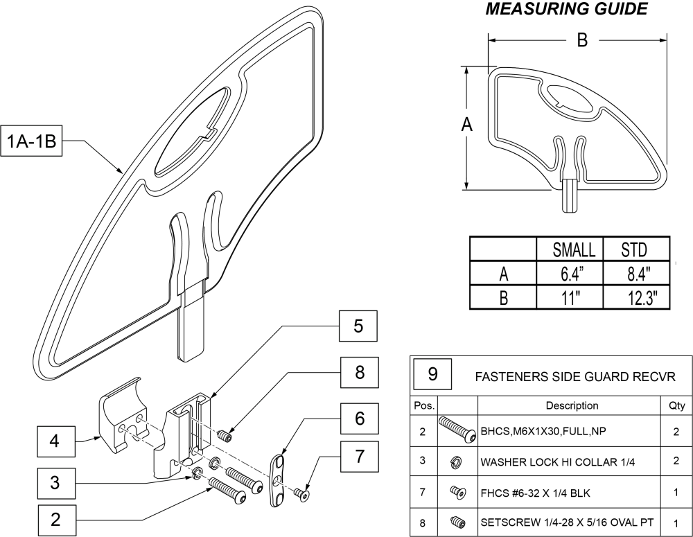 Plastic Side Guards parts diagram