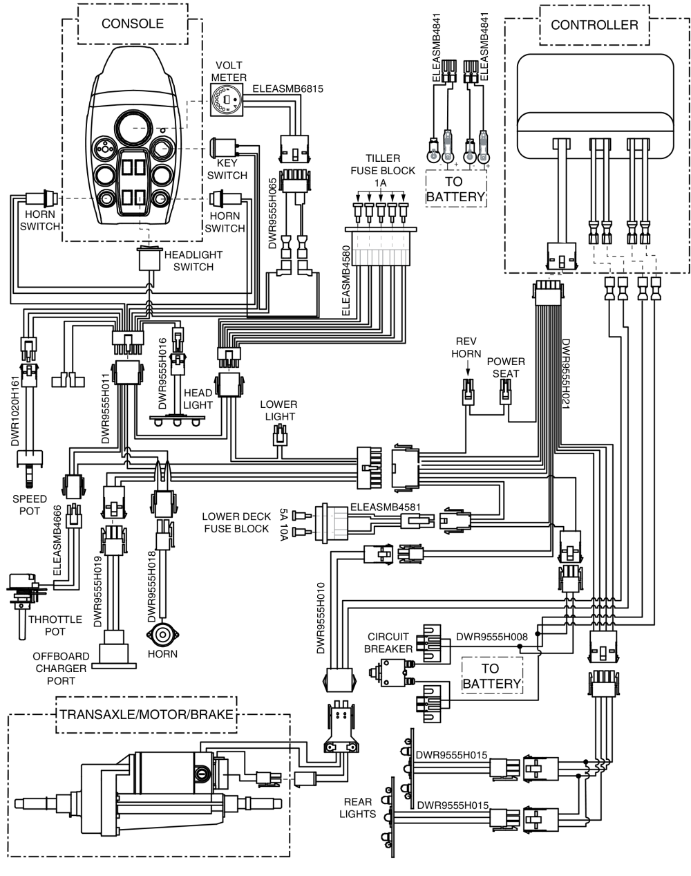 Electrical System Diagram, Celebrity X, Dynamic parts diagram