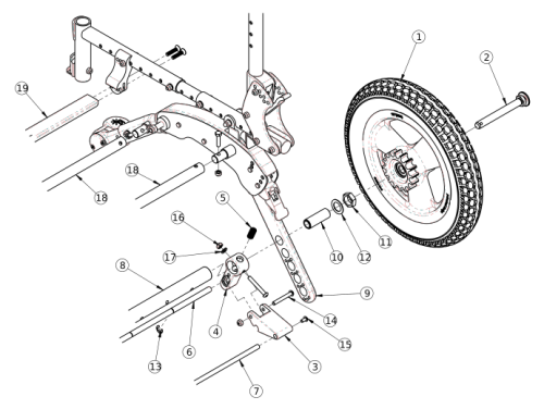 Discontinued Flip Attendant Foot Lock parts diagram