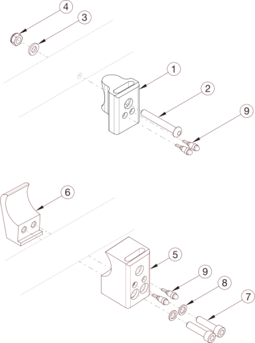 Rogue2 Side Guard Receiver parts diagram