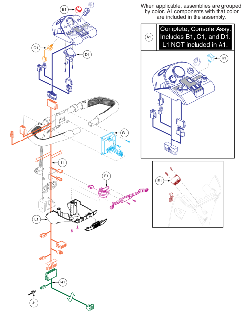 Models Ending In 1004 Or Subsequent (3-wire Cts Throttle) parts diagram