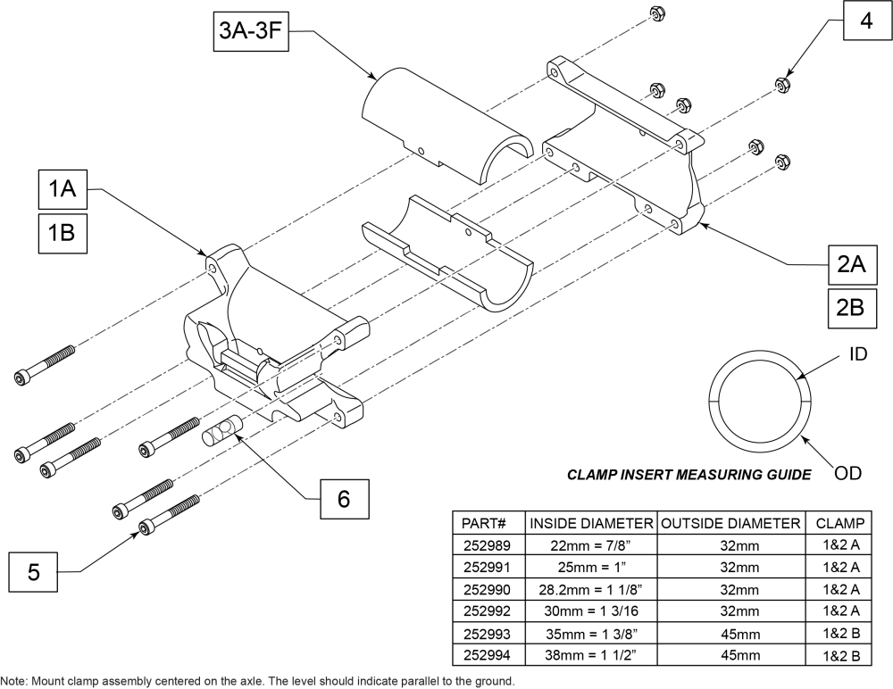Attachment Clamp parts diagram
