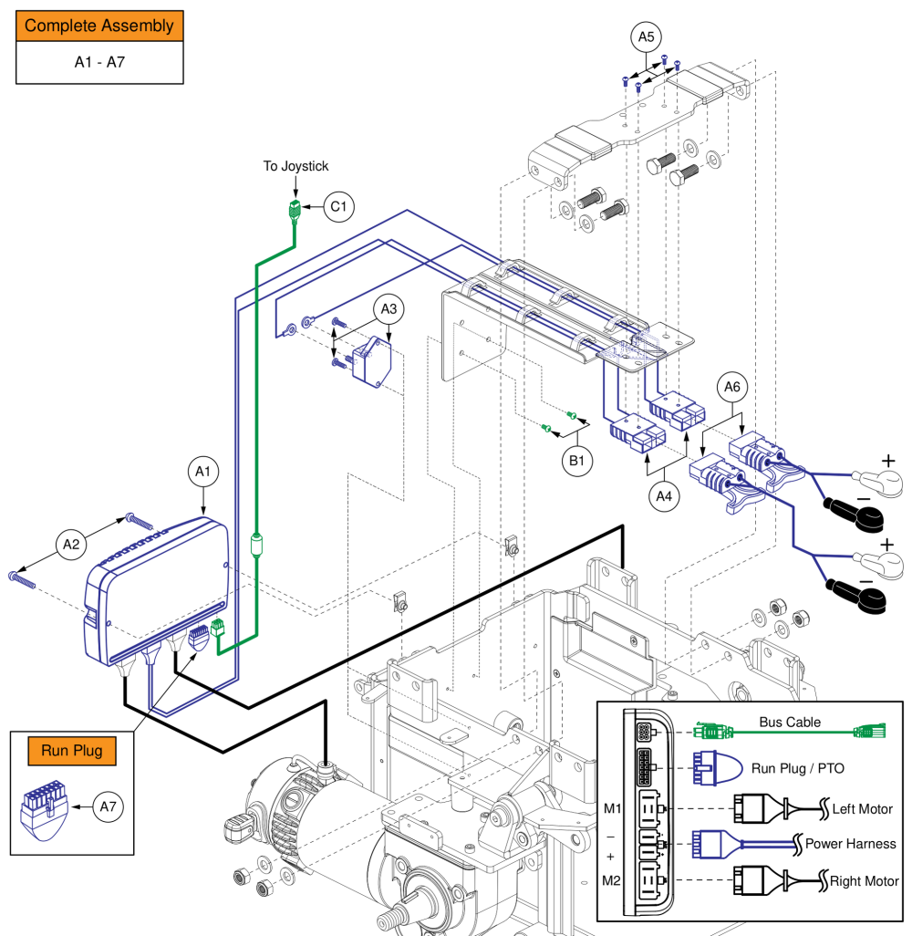 Ql2 Electronics, Power Positioning, Std. Fenders / No Qbc, Q6 Edge Hd parts diagram