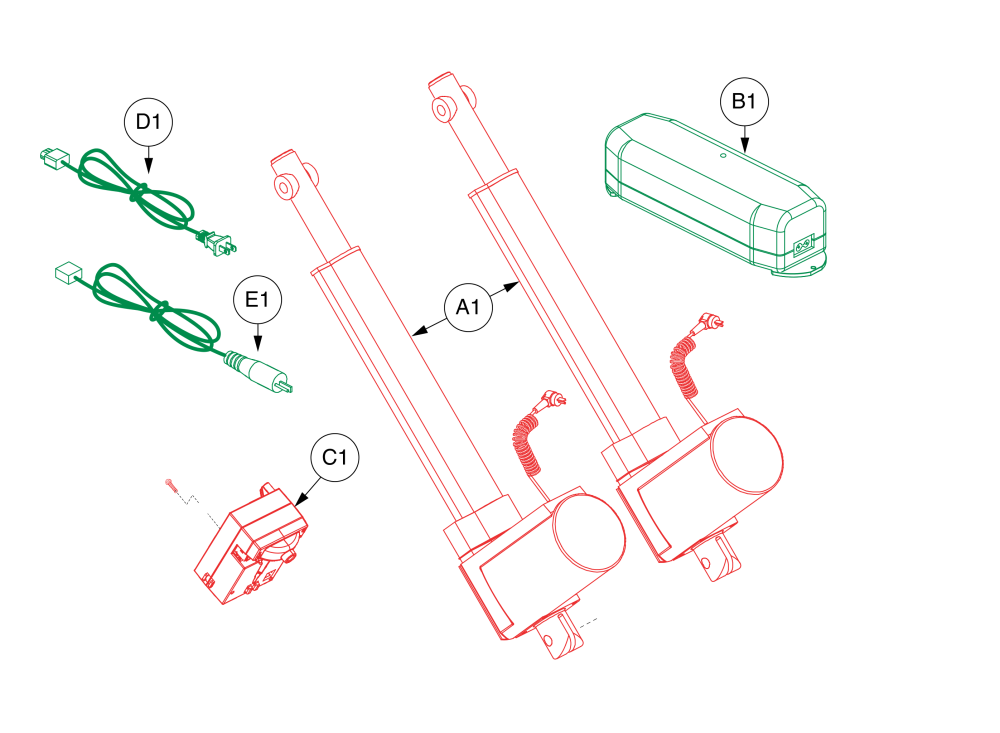 Dual Motor, Heavyweight, Xl, Xxl parts diagram