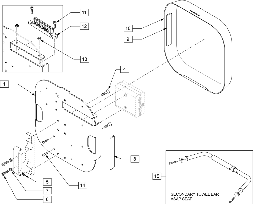 Accessory Electronic Mounting parts diagram