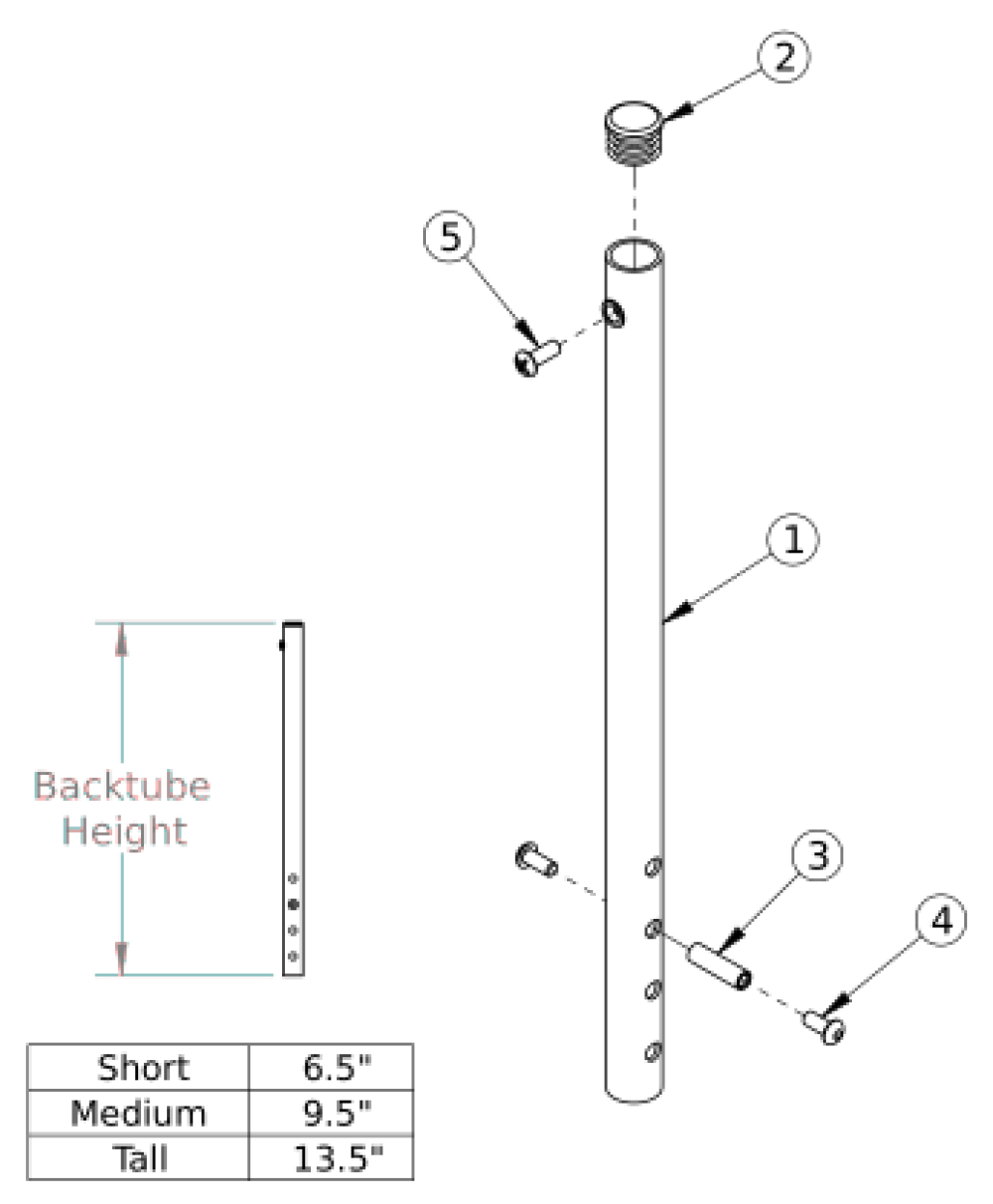 (discontinued 1) Rogue Backtube parts diagram