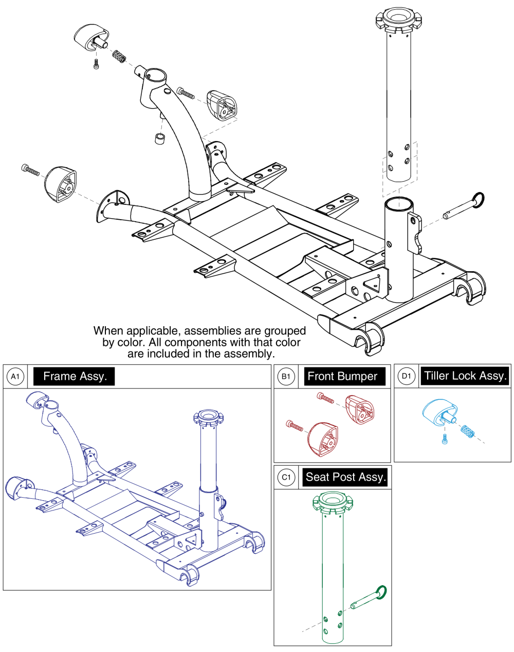 Front Frame parts diagram