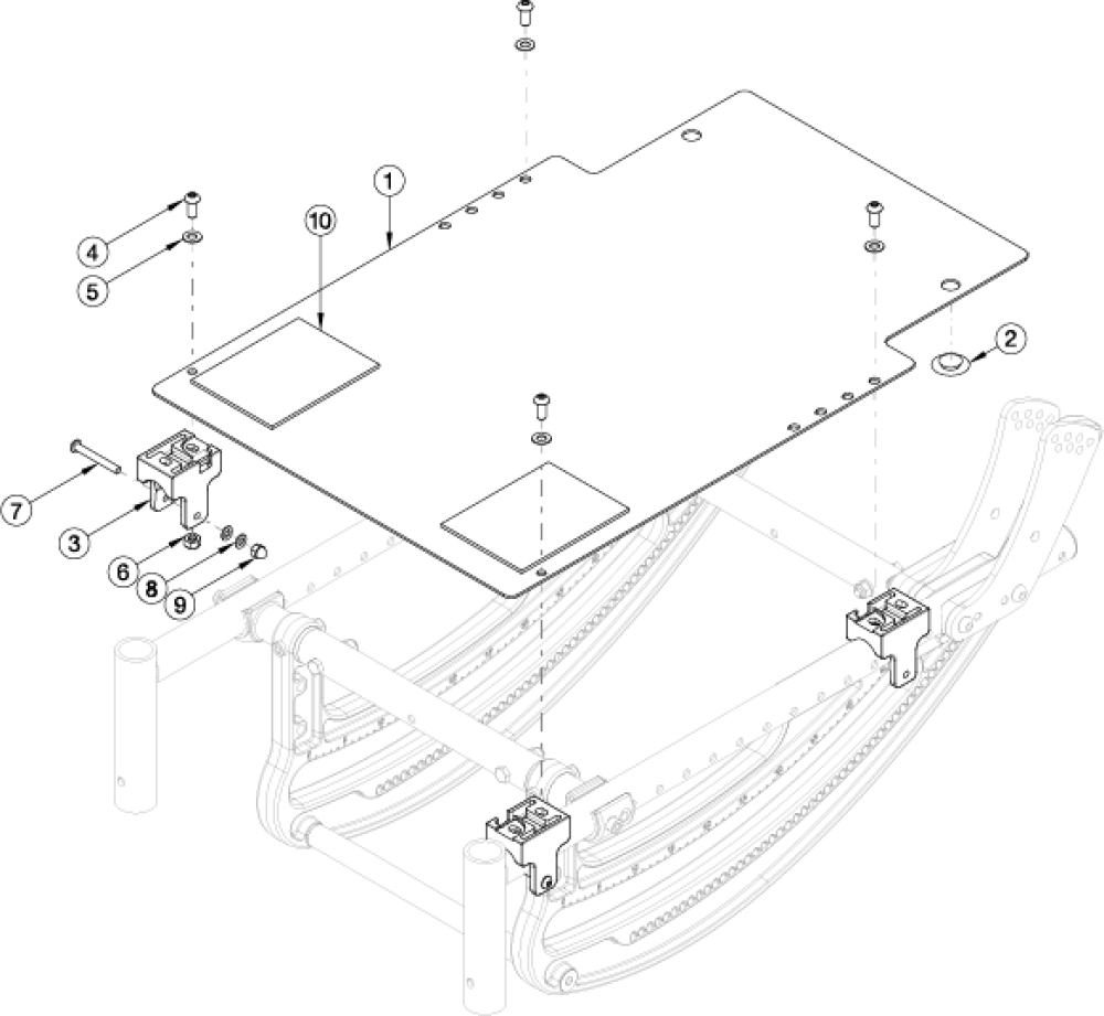 Cr45 Solid Seat Pan parts diagram