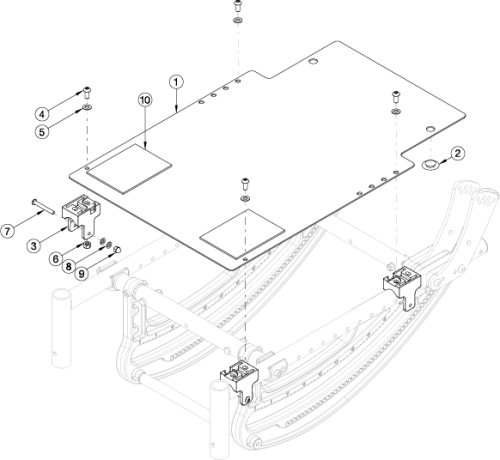 Cr45 Solid Seat Pan parts diagram