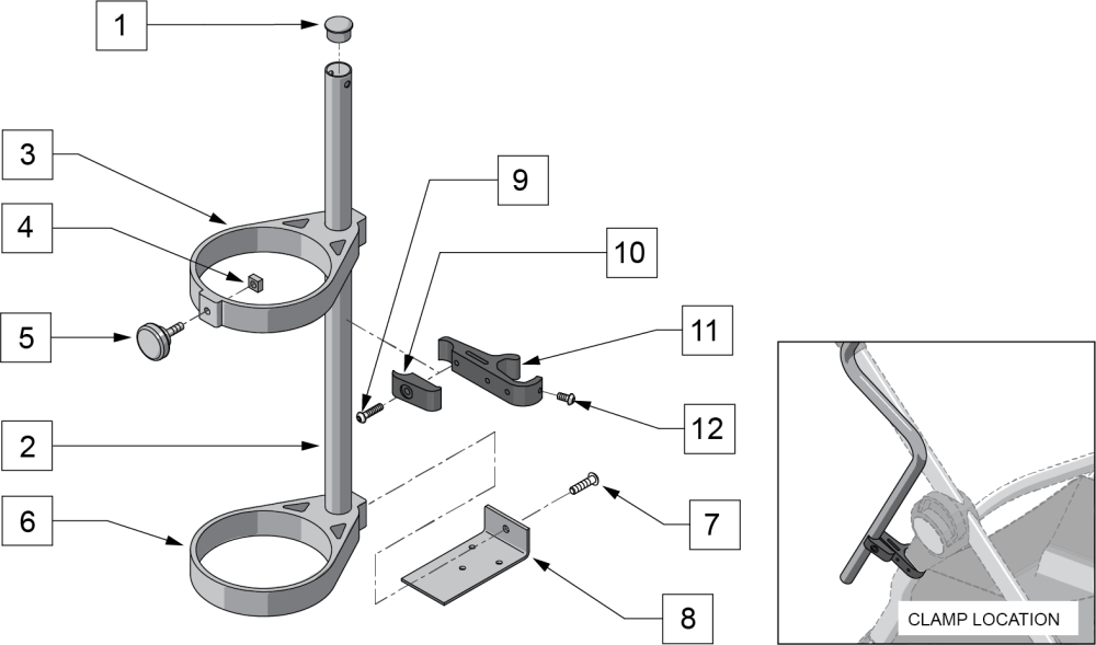 O2 Holder parts diagram