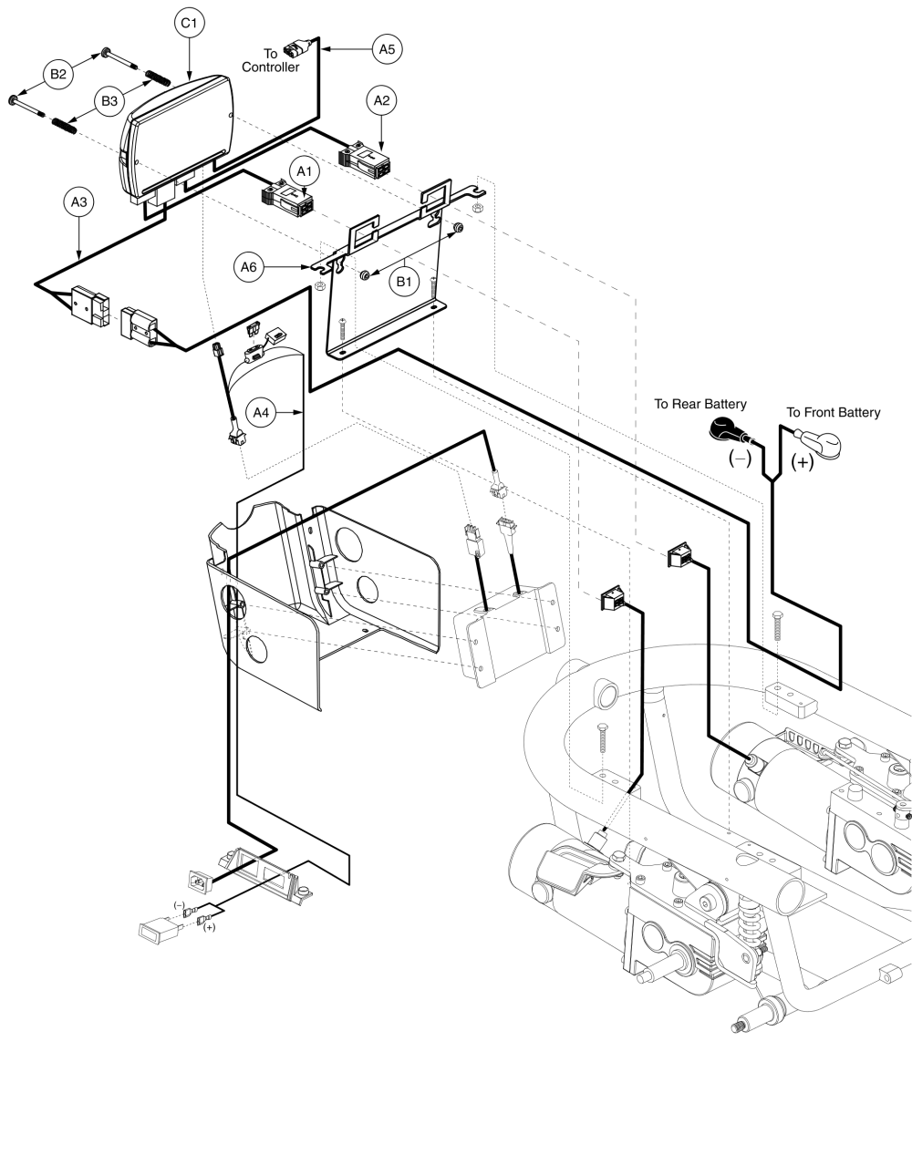 Flight, Onboard Charger, Electrical Assembly, Jazzy 610 parts diagram