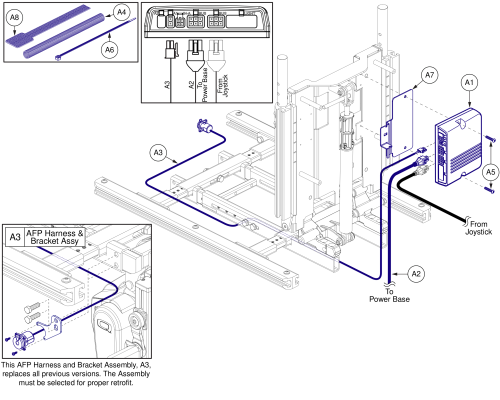 Static Seat W/ Afp, Am1, Wiring, And Hardware, Tb3 / Ne+ parts diagram