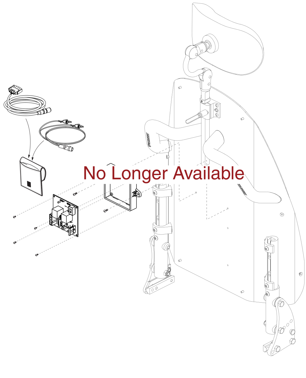 Electronics Mounting Assy, Tilt Thru Toggle, Version1, Tru-comfort parts diagram