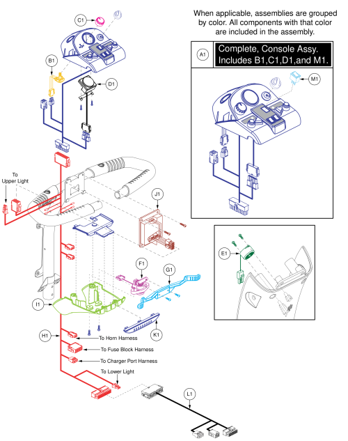 Console Assy, Pursuit 2 parts diagram