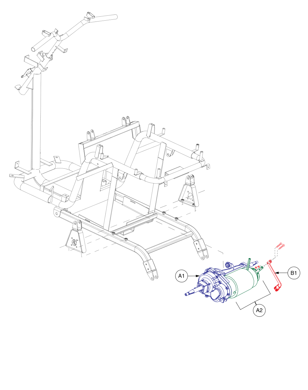 M8, 20 Kph Motor Assy, Raptor parts diagram