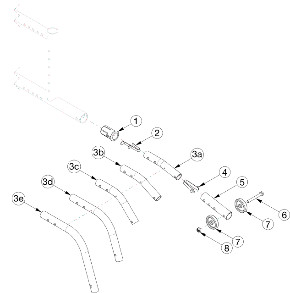 Catalyst E Anti-tips parts diagram