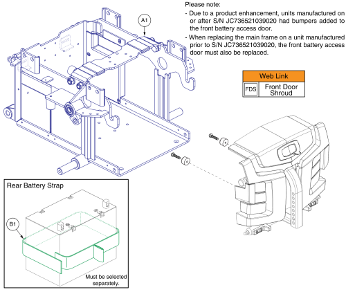 Main Frame, Edge Z / Q6 Ultra parts diagram