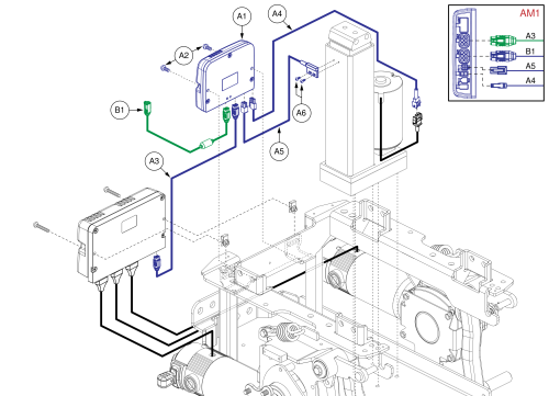 Ql3 Am1 For Power Elevating Seat, Q6 Edge 2.0/3 parts diagram