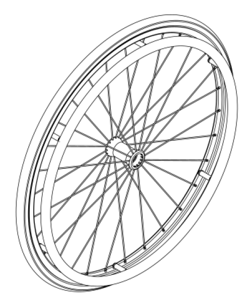 (discontinued) Rigid Spoke Wheel / Tire / Handrim Kits parts diagram