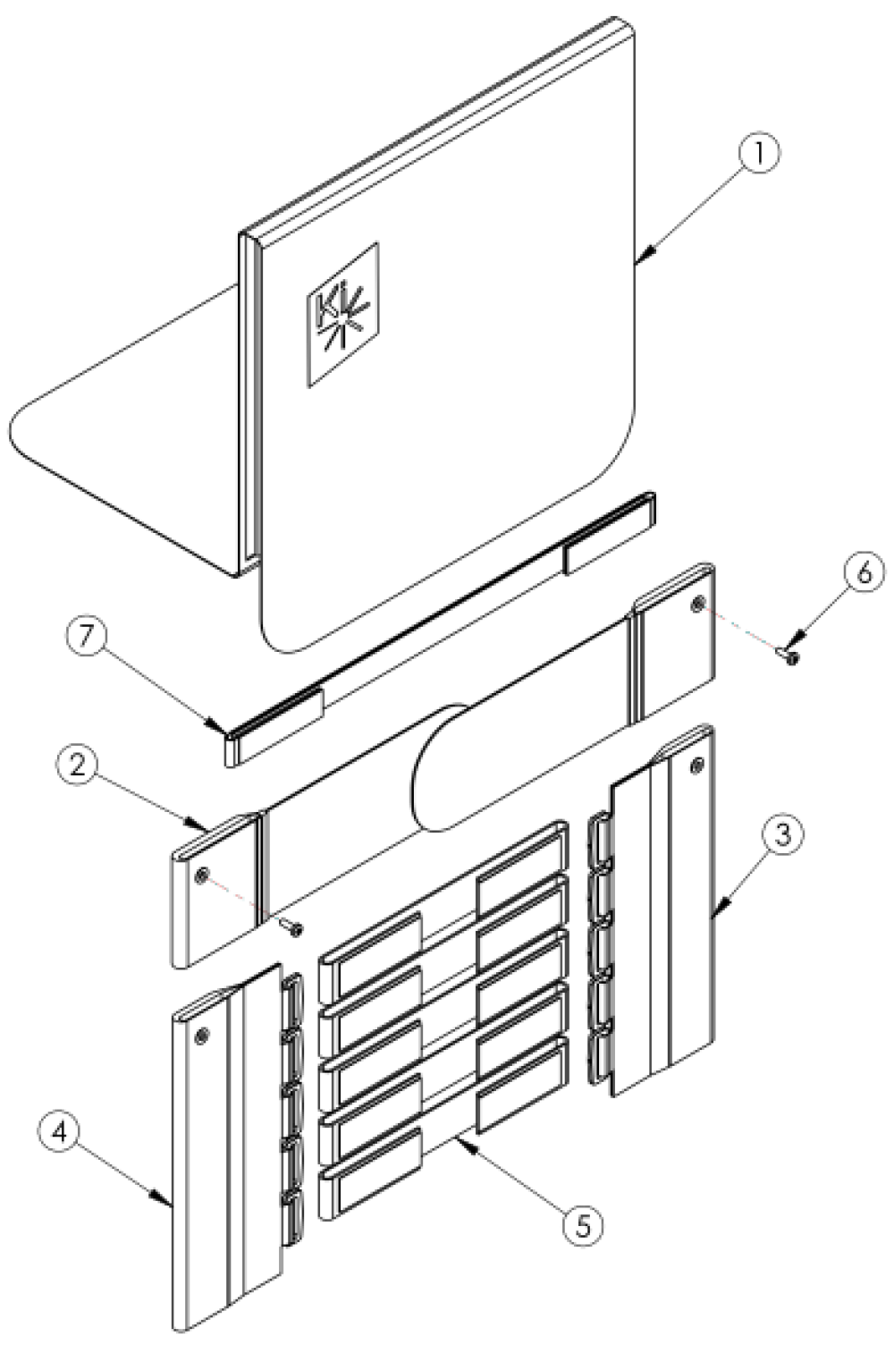 Discontinued 2 Catalyst Tension Adjustable Back Upholstery parts diagram