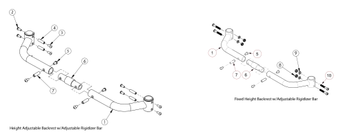 (discontinued) Rogue With Xp Option Adjustable Height Rigidizer Bar - Growth parts diagram