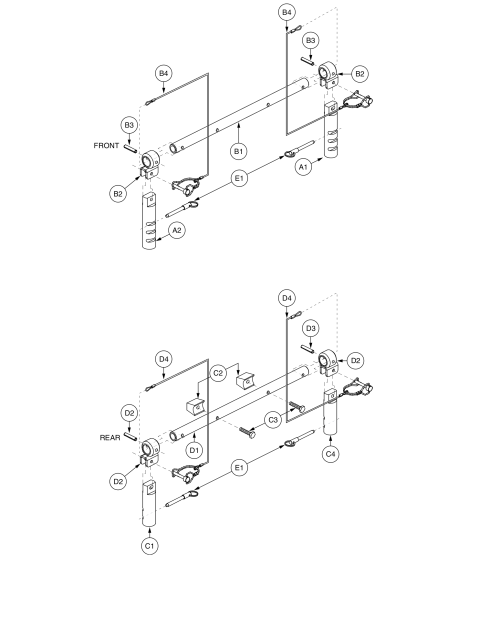 Universal - Universal Towers & Spanners - Tower Spanner Quick Release 13.625 Slotted parts diagram