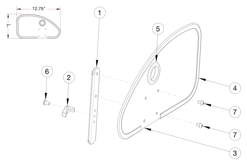 Rogue2 Side Guards - Aluminum Straight parts diagram