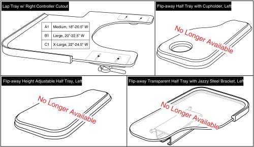 Lap Trays, Therafin parts diagram