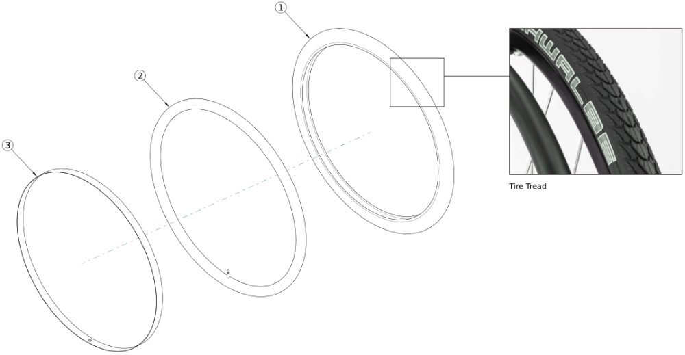 Liberty Tires - Schwalbe Marathon parts diagram