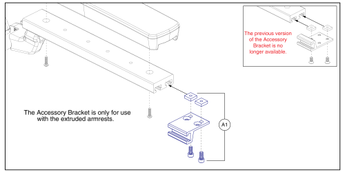 Armrest Accessory Mount, Tb3 Version 3 Flip-back Armrests parts diagram