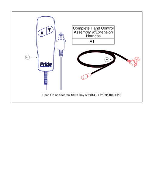 Limoss, Hand Control, Harness parts diagram