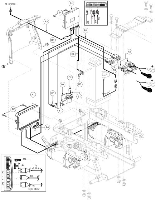 Ne+, Power Seat Thru Joystick, Electronics Assy, Q6 Edge X parts diagram