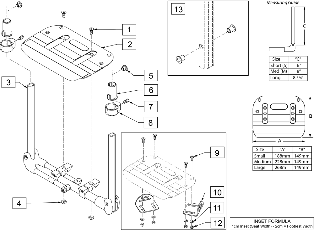 Auto-fold Platform Carbon Footplate parts diagram