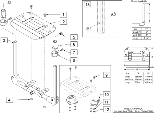 Auto-fold Platform Carbon Footplate parts diagram