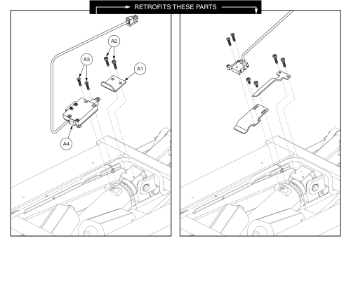 Elevate Inhibit Retro Kit, Tb2 Lift And Tilt parts diagram