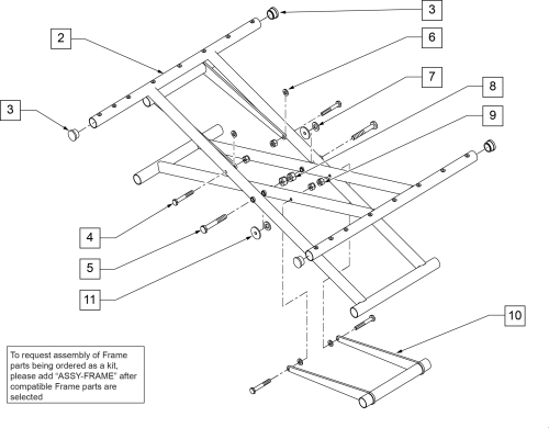 Cross Tube Assm parts diagram